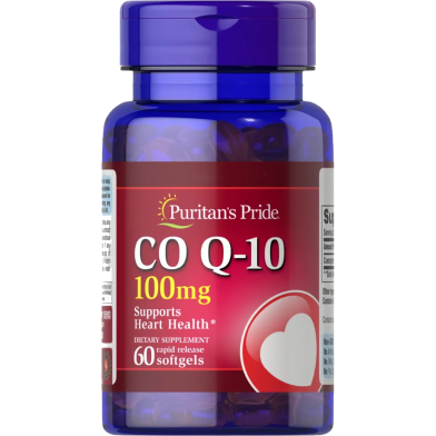 Puritans Pride Q-Sorb CoQ10 100mg 60 Softgels -289215859 image
