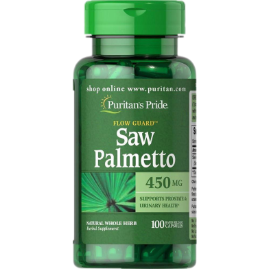 Puritan's Pride Saw Palmetto 450 Mg - 100 Count image