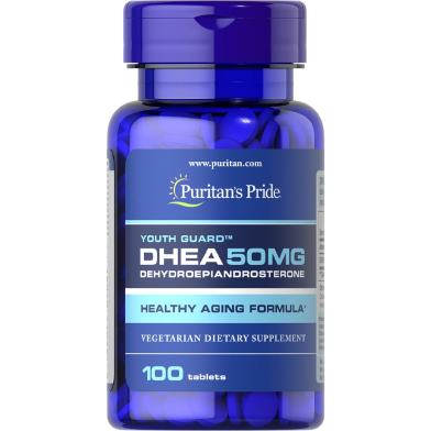 Puritan's Pride Youth Guard DHEA 50mg - 100 Tablets -505380210 image