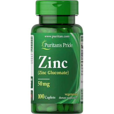 Puritans Pride Zinc 50 mg 100 Caplets image