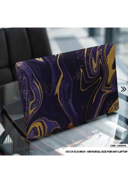 DDecorator Purplee Marble Texture Laptop Sticker image