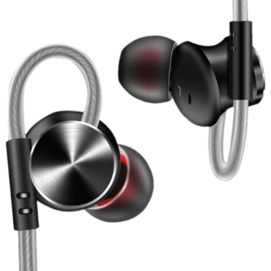 QKZ DM10 Zinc Alloy HiFi Earphone In Ear Earphone - Black image