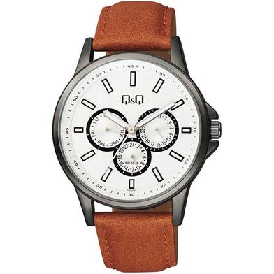 Q And Q Analog Chronograph Wrist Watch For Men - Brown image