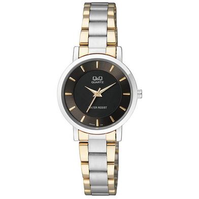 Q And Q Analog Two Tone Wrist Watch For Ladies image