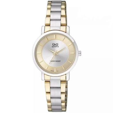 Q And Q Analog Two Tone Wrist Watch For Ladies image