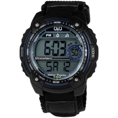 Q And Q Digital Sports Watch For Men Black M075J004Y Q Q Rokomari