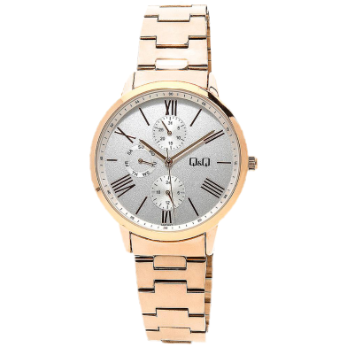 Q And Q White Dial Watch For Women image