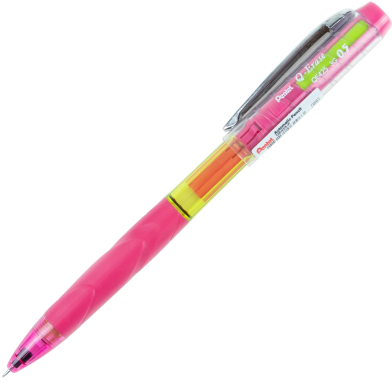 Pentel Q Erase Automatic Mechanical Pencil 0.5mm Pink QE425 P image