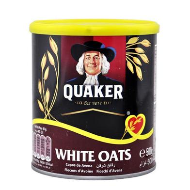 Quaker Quick Cooking White Oats Tin 500gm (UAE) - 131700639 image