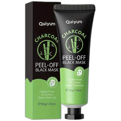 Quiyum Charcoal Blackhead Remover Peel-off Mask - 50gm image