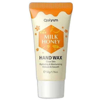 Quiyum Milk Honey Hand Wax Peel Off Mask - 50g image