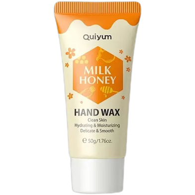 Quiyum Milk Honey Hand Wax Peel Off Mask - 50g image