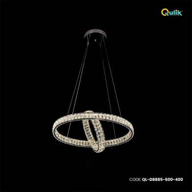 Qulik Mid Ring Orbital Luxury LED Crystal Chandelier Pendant Light image