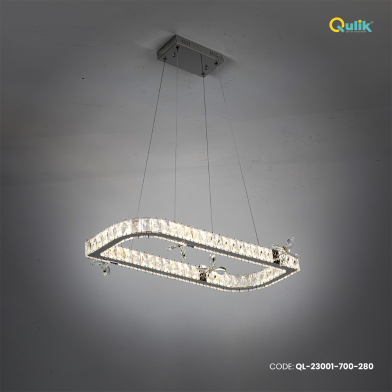 Qulik Modern Chandelier Decorative Hanging LED Ceiling Light image