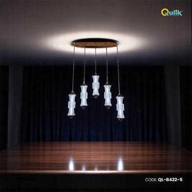 Qulik Modern Lustre Drop-5 3 Color Hanging Lights image