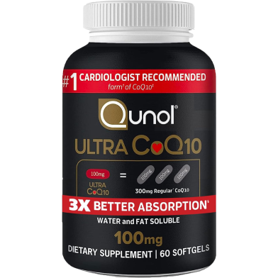 Qunol Ultra 100mg CoQ10 3x Better Absorption Patented Water 60 Softgels -526225575 image