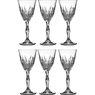 RCR Fire Red Goblet Glass 6 Pcs Set - 248440 image