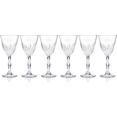 RCR Fire White Goblet Glass 6 Pcs Set - 248450 image