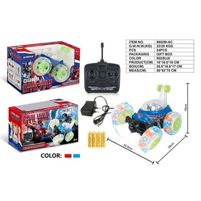 RC Car W Light And Music Included Battery Red Blue 4 Function image