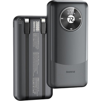 REMAX RPP-38 20W 20000mAh Plus 22.5W Built-in Dual Fast Charging Cables Power Bank image