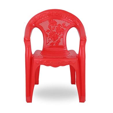 RFL Deluxe Garden Chair (Net Flower) - Red image