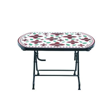 RFL Dining Table 4 Seat Semi Oval S/L Print Pink-Black image
