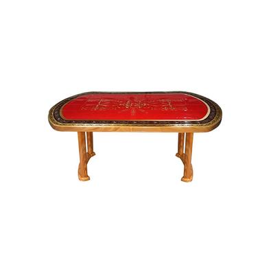 RFL Dining Table 6 Seat Semi Oval S/L Print Rock 2 -SW image