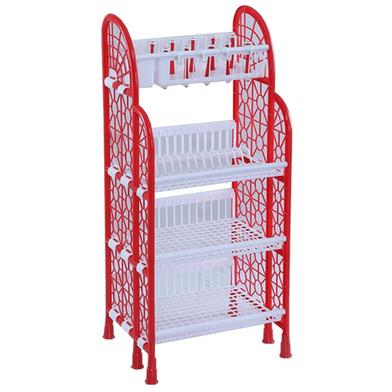 RFL Modern Kitchen Rack 4 Step - Red image