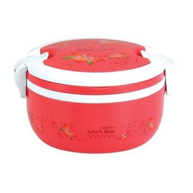 RFL Round Single Tiffin Box - Pink image