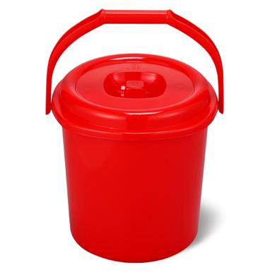 RFL Square Bucket With Lid 10L - Red image