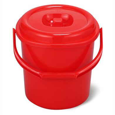 SQ2140R 4 Gallon Square Plastic Bucket, Open Head, 75 Mil - Red - Basco USA