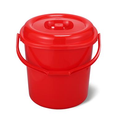 RFL Square Bucket With Lid 8L - Red image