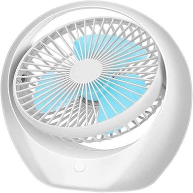 RFME Travel Handheld 3-Speed USB Portable Table Fan - White image