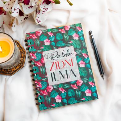 Rabbi Zidni Ilma Floral Notebook image