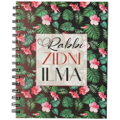 Rabbi Zidni Ilma Floral Notebook image