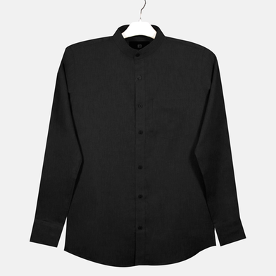 Rabbit Premium Quality Men’s Oxford Cotton Band collar Shirt JS 237 image