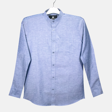 Rabbit Premium Quality Men’s Oxford Cotton Band collar Shirt JS 231 image