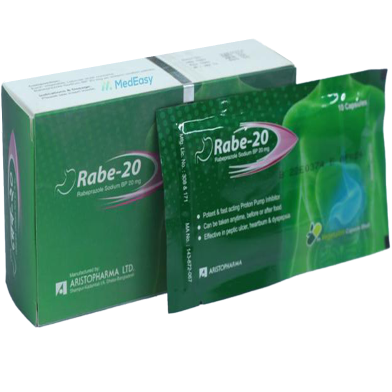 Rabe 20 mg - 10's Strip Capsule image