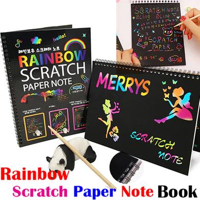 Rainbow Scratch Art Paper image