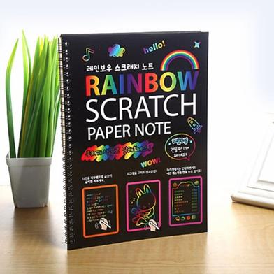 Rainbow Scratch Paper Note image