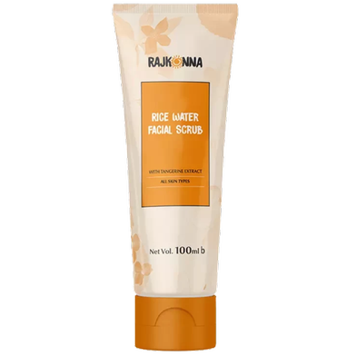 Rajkonna Rice Water Facial Scrub With Tangerine Extract-100 ml image