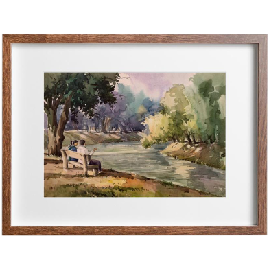 Ramna Park, Watercolor - (27x20)inches image