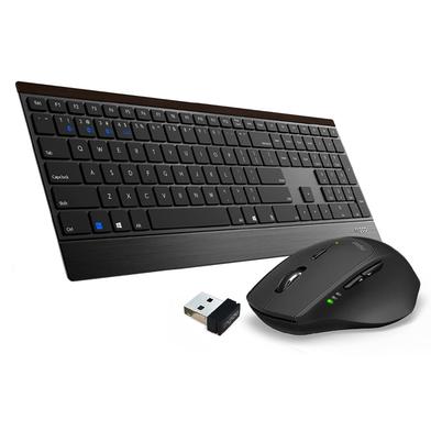 Rapoo 9500M Multi-Mode Wireless Keyboard And Mouse Combo-Black image