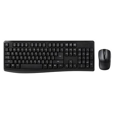 Rapoo X1800 Pro Wireless Optical Keyboard Mouse Combo- Black image