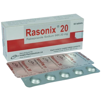 Rasonix 20 mg 10's Strip Tablets image