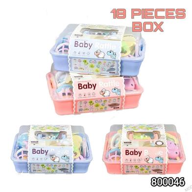 Rattle and Teether ( 18 PCS) Any Color Box image