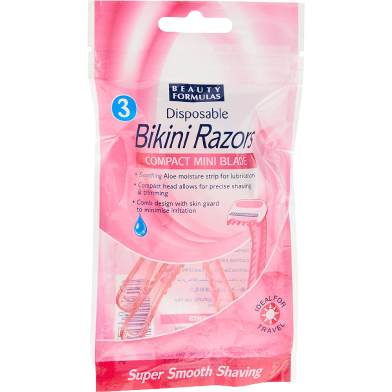 Beauty Formulas Bikini Razors Compact Mini Blade 3 Pcs image