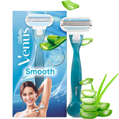 Razor - Venus Hair Removal Razor for Women with Aloe Vera - Single Piece Razor image