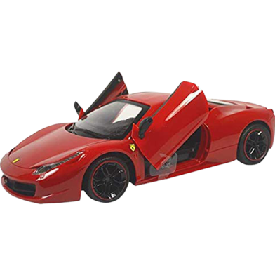 Rc Rechargeable Car Jack Royal 2.4Ghz Radio Control Ferrari 458 Super Car (Big Size) (Red) image