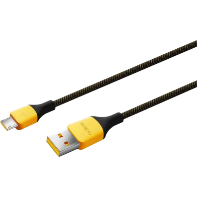 Realme Type-C Charging Cable (3A) - Black Yellow image